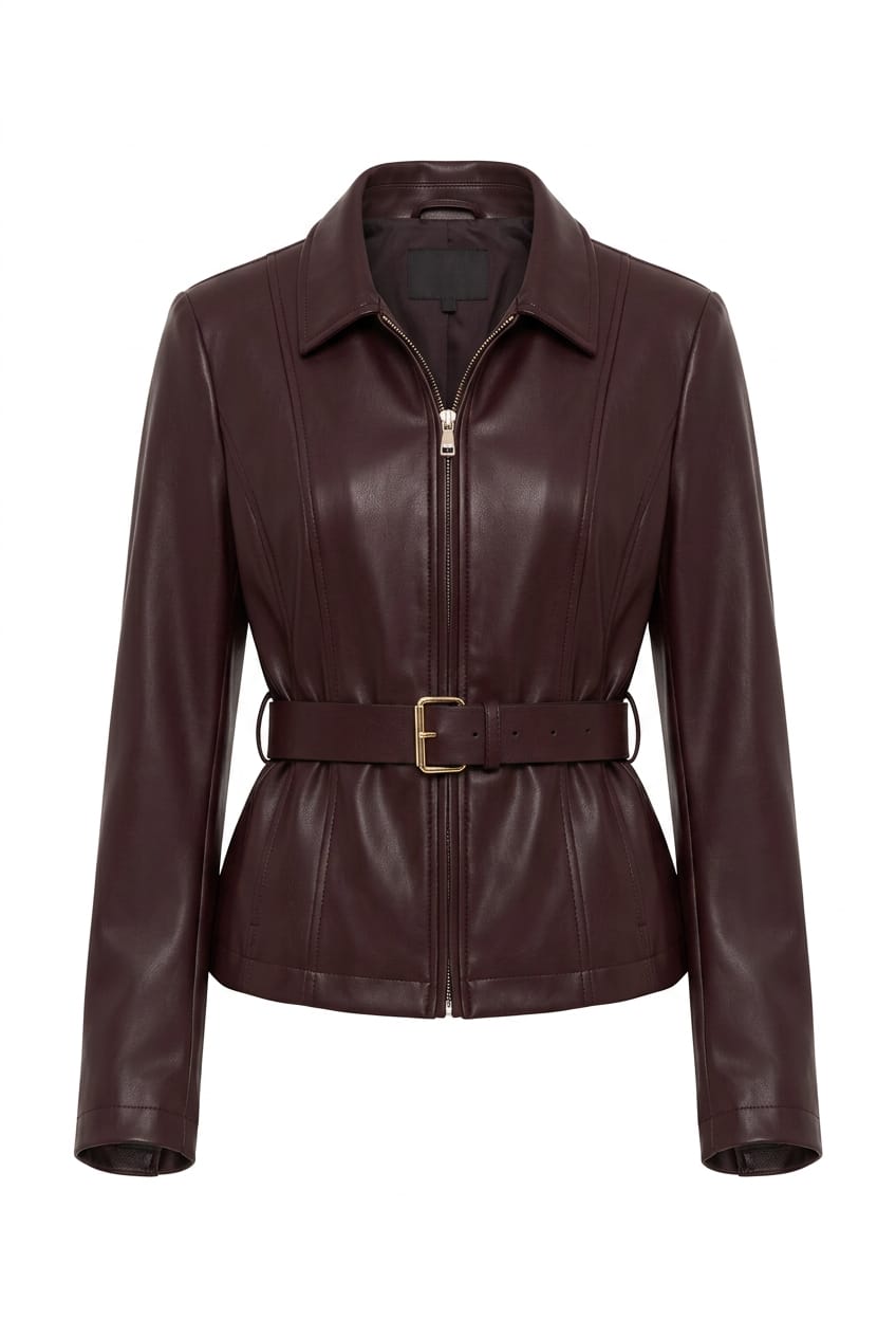 Giacca ecopelle marrone LIUJO CF6205