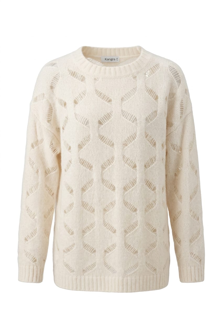 Maglia traforata in alpaca KANGRA 473013