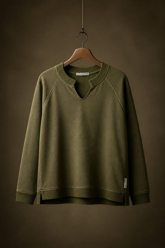 Felpa verde NOUMENO CONCEPT F274