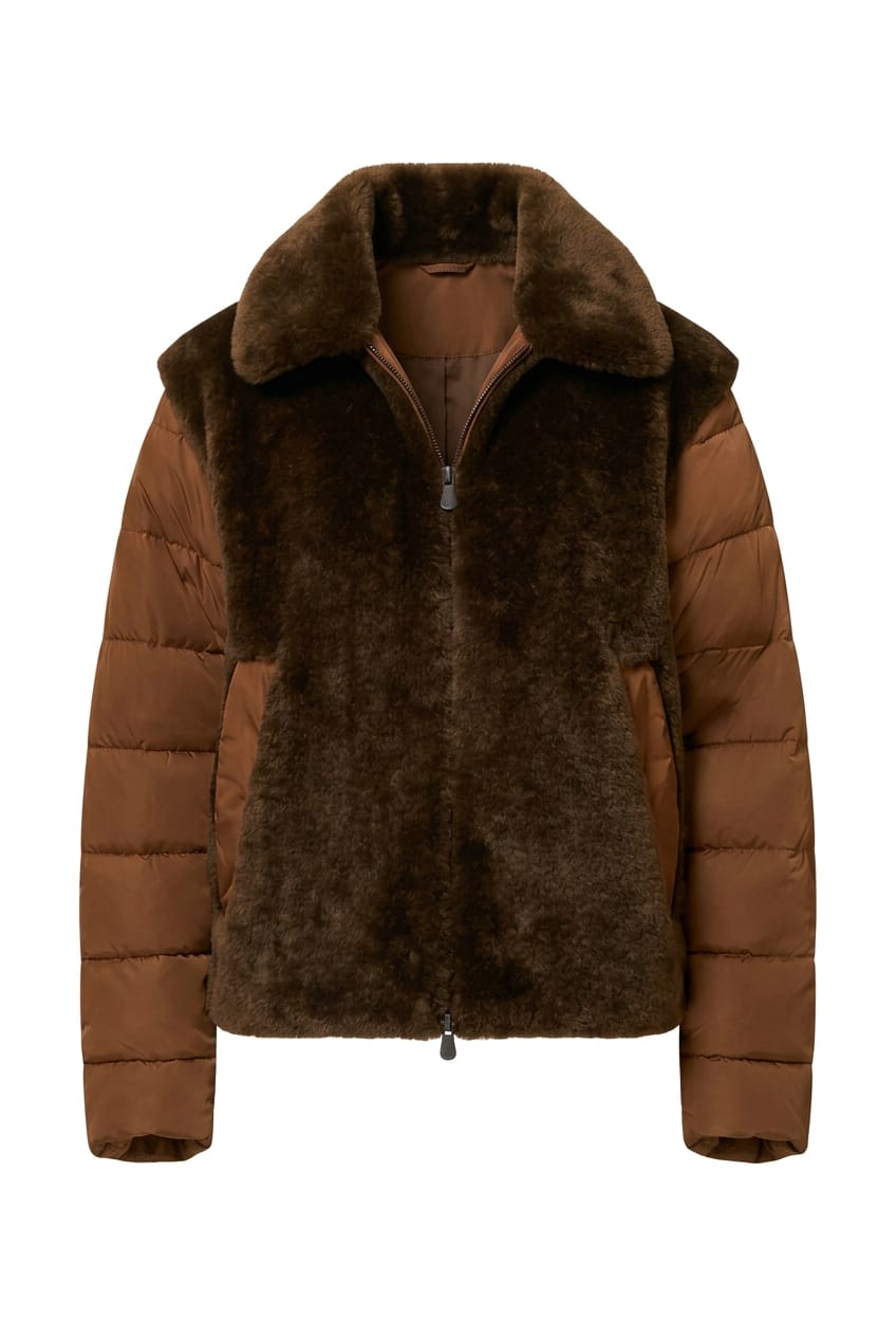 Piumino con ecopelliccia SAVETHEDUCK HANA
