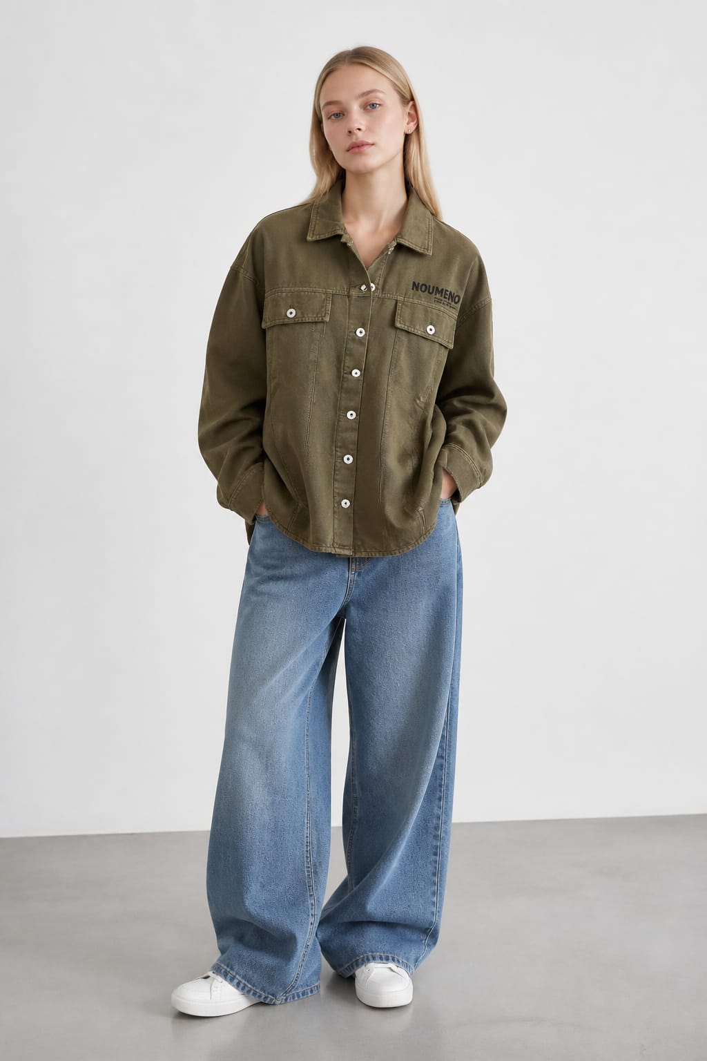 Overshirt verde NOUMENO CONCEPT J91