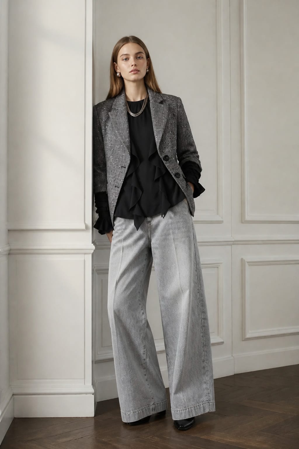 Blazer spinato con lurex DIANA GALLESI R087