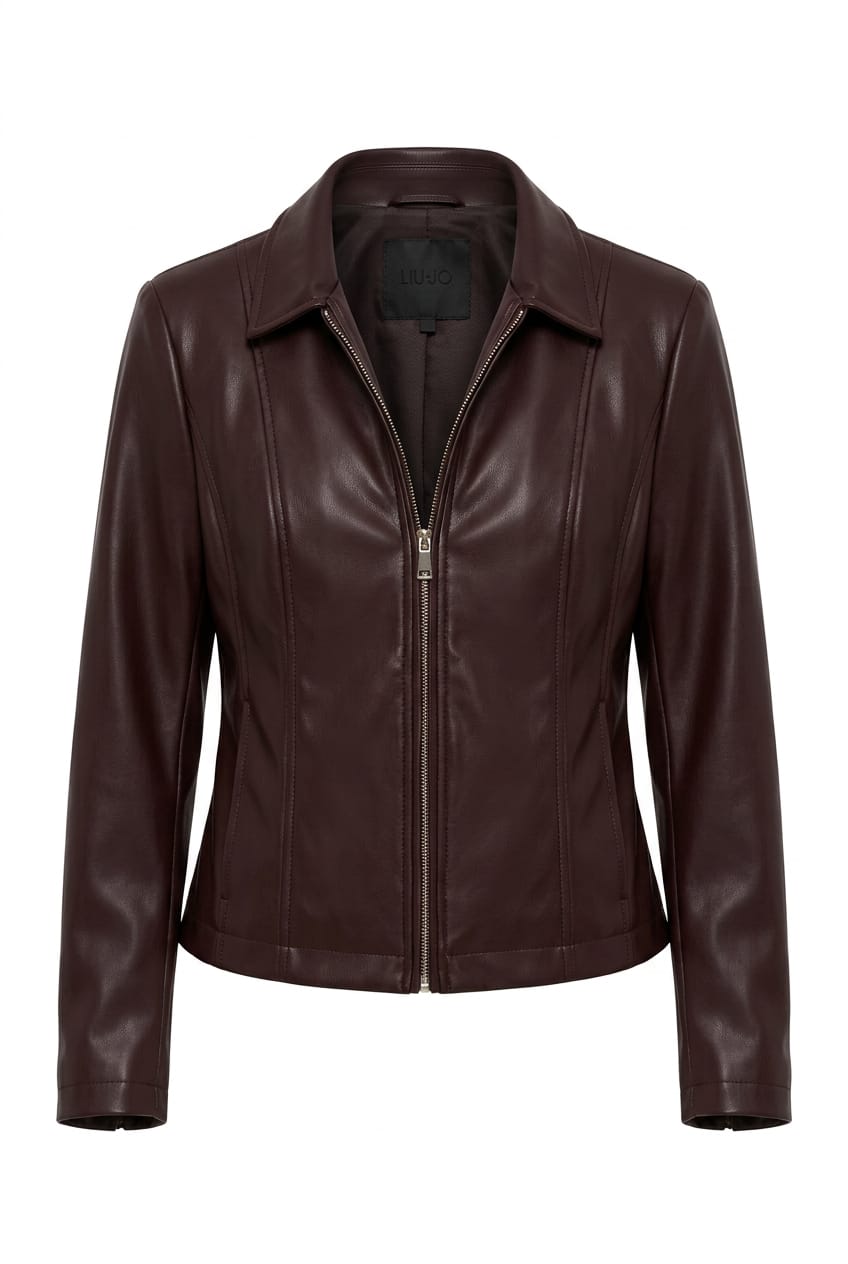 Giacca ecopelle marrone LIUJO CF6205