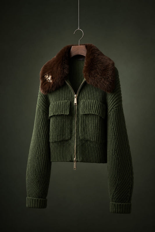 Bomber in lana collo teddy LIU JO CF6038