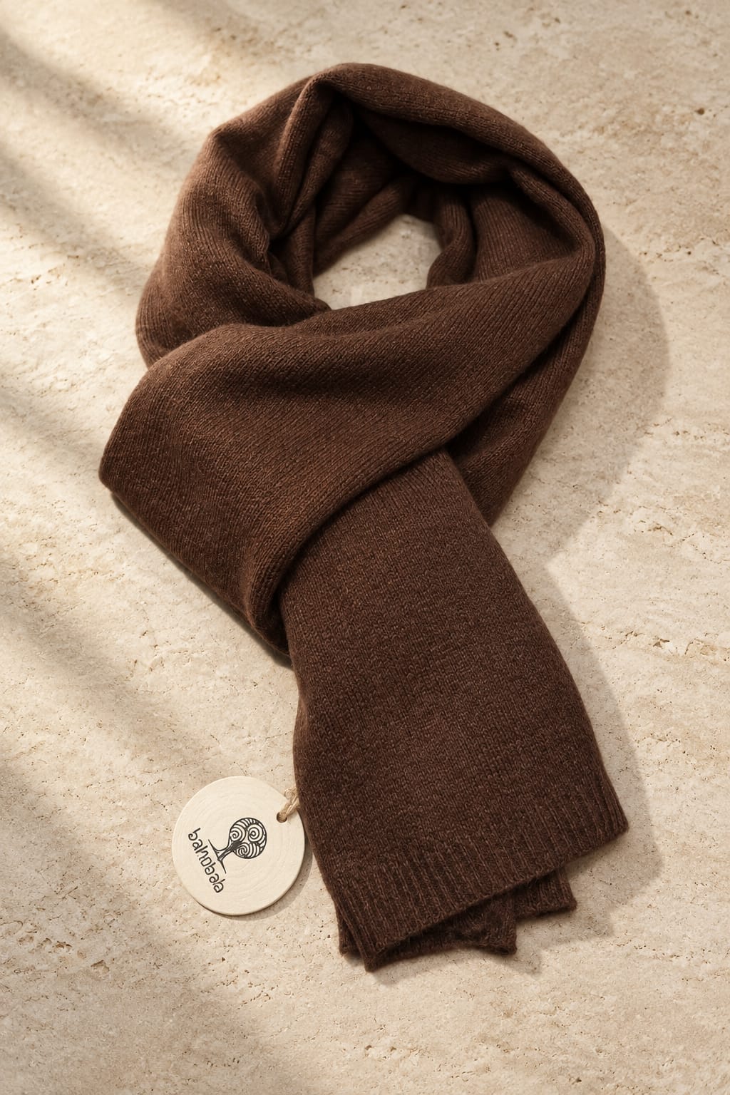 Sciarpa in cashmere marrone BAHOBAB W410