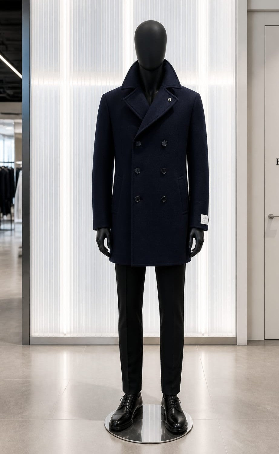 Cappotto doppio petto blu BRERAS MILANO CC1