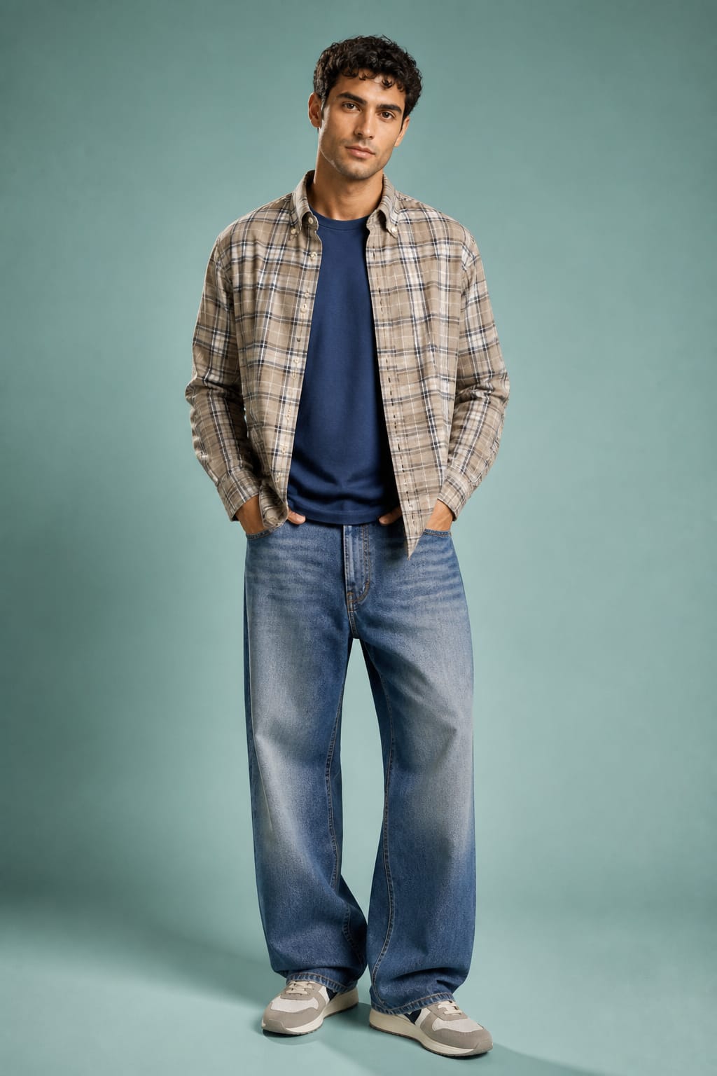 Camicia in flanella scozese GHIRARDELLI WASHED P4121
