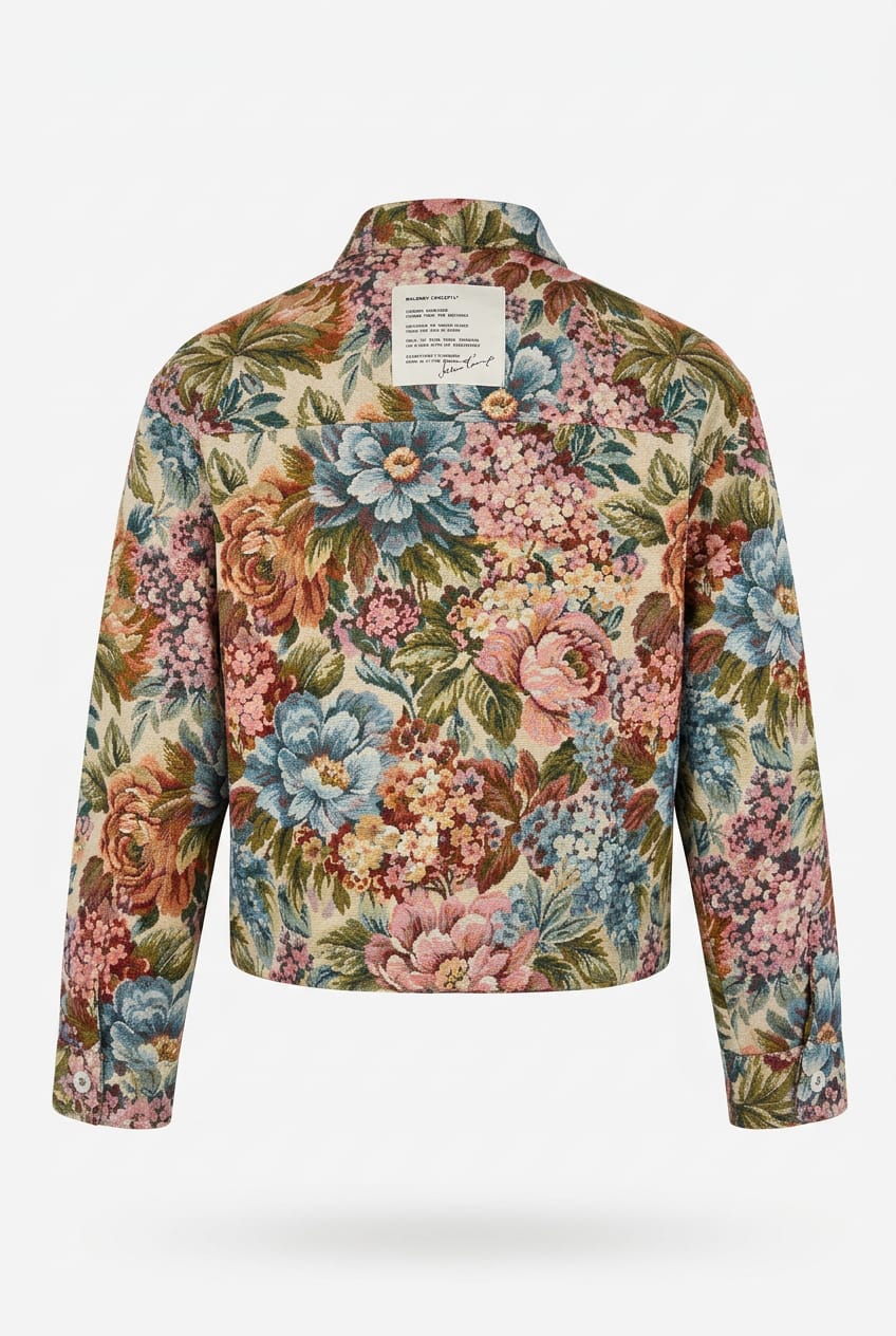 Giacca camicia stampa floreale NOUMENO CONCEPT J92