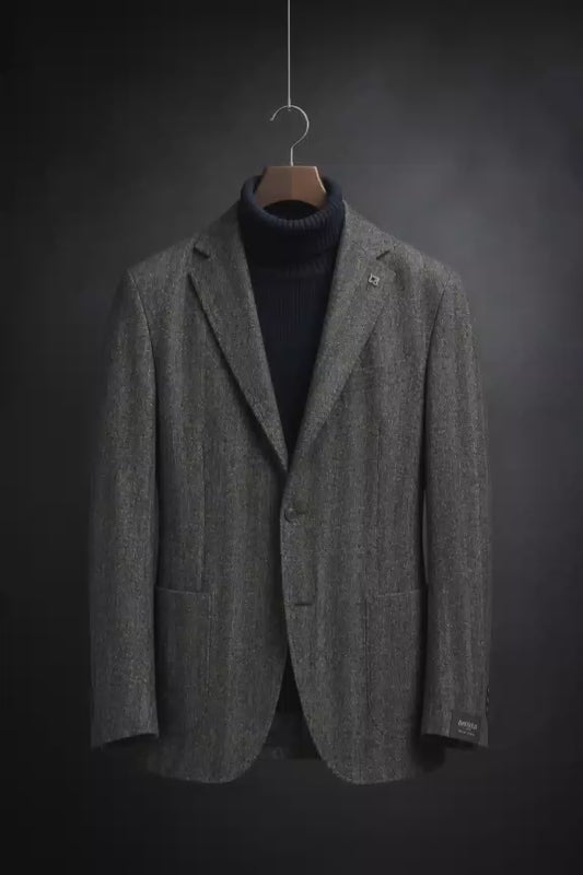 Giacca spinata grigia BRERAS MILANO G90