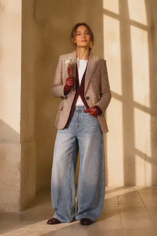 Blazer pied puole con lurex DIANA GALLESI R076
